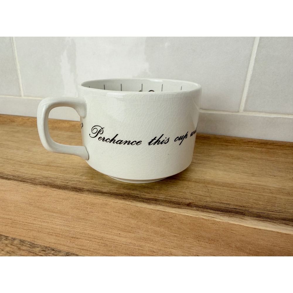 Jon Anton Taltos Fortune Telling Teacup Ironstone White Vintage Mystical Symbols - Picture 7 of 11